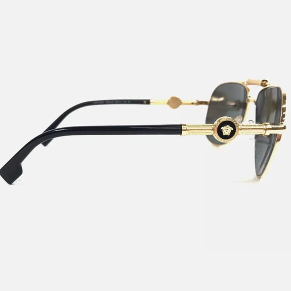 Sale! Versace Polarized Mirror Silver Sunglasses Italy main image 4